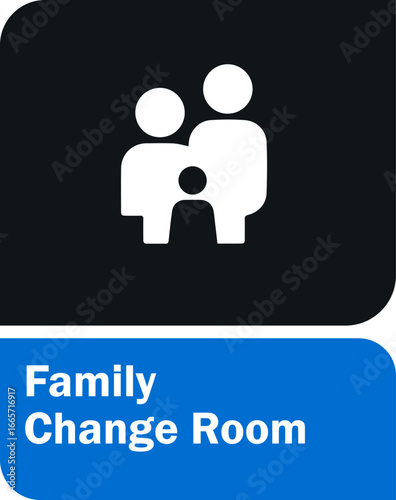 family change room sign deisgn for templates.