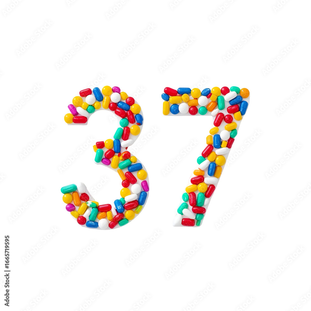numbers made of colorful splashes numbers made of colorful splashes