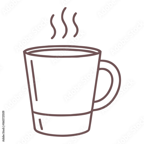 Coffee Cup Icon – Hot Drink and Beverage Illustration