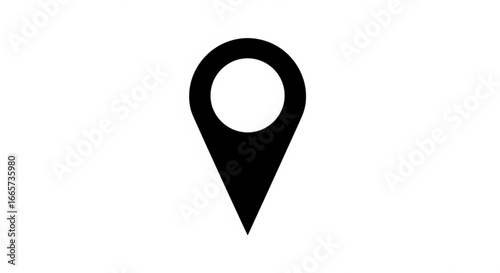 Location pin icon vector image for gps map pointer travel destination and navigation app interface design