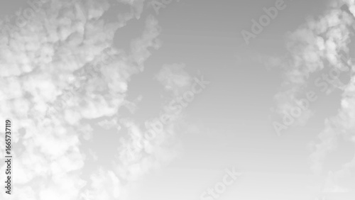 Black sky with white clouds. Beautiful sky background and wallpaper. Black sky with white cloud. Dark background before Rainstorm. for wallpaper, backdrop and design.