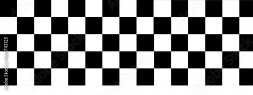 Black and White Checkers Line Seamless Pattern Racing Flag Stripe Speed Texture Background vector illustrations on a white background.	