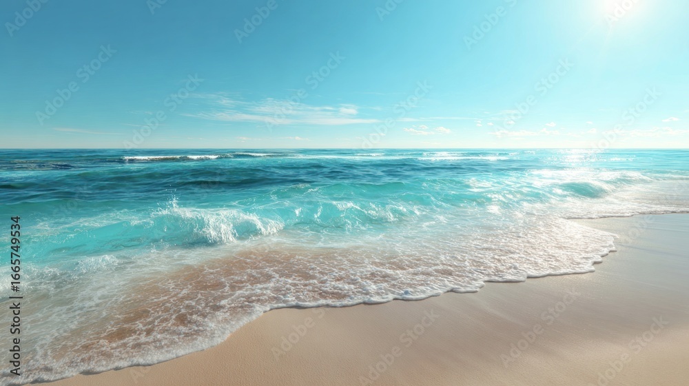 Fototapeta premium Sunny beach scene (1)