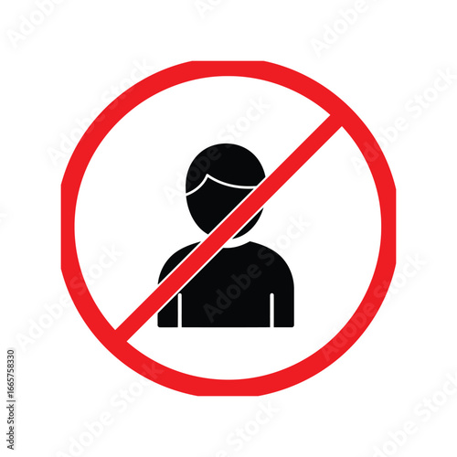 No entry symbol prohibition sign restricted access forbidden icon private area no trespassing
