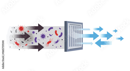 Air Filter System for Purifying Airborne Pathogens