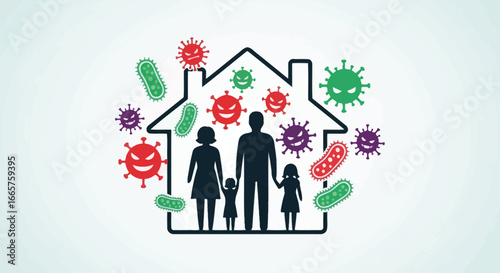 Family Staying Safe at Home During the Pandemic