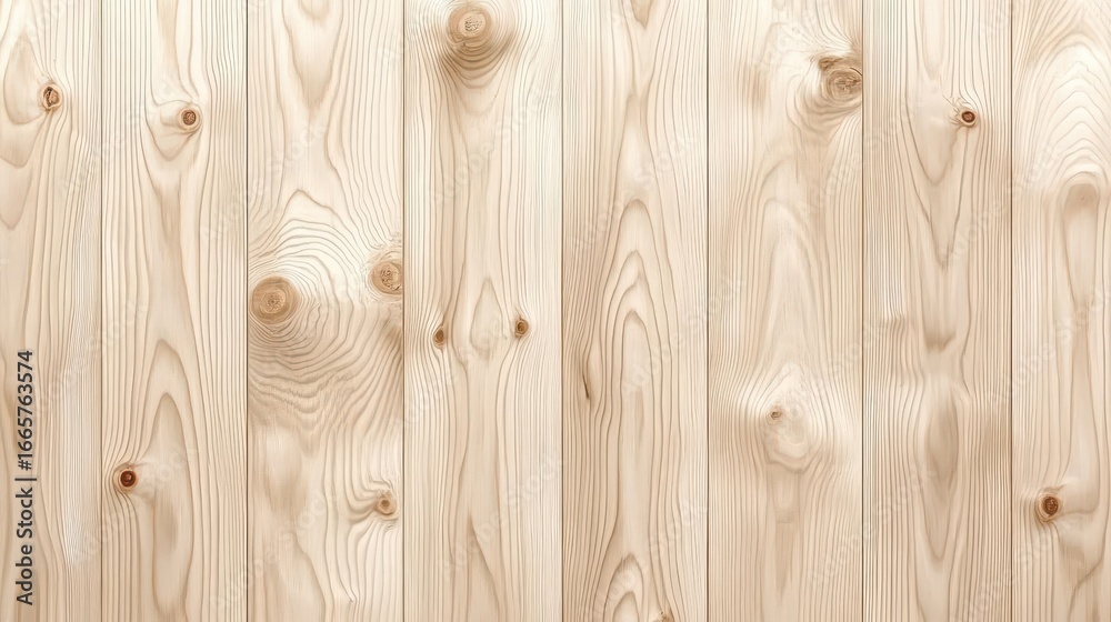 Fototapeta premium Light Wood Texture, Vertical Grain
