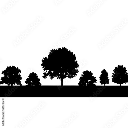 tree silhouette vector