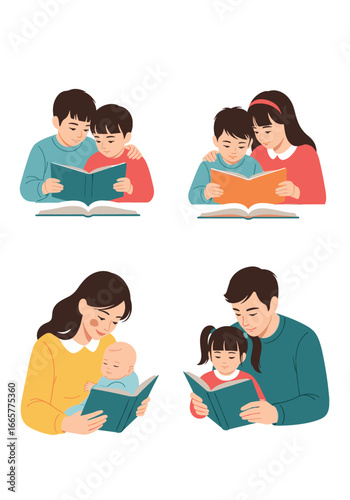 Families enjoying reading together creating cherished memories and strengthening bonds