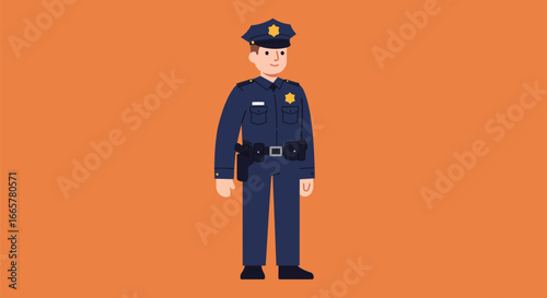 Security Guard in Uniform
