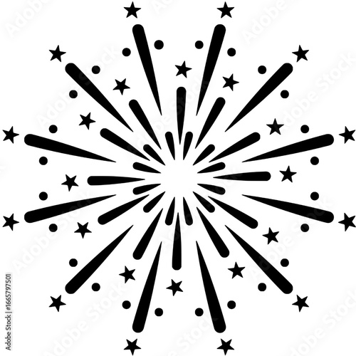 Firework Vector Icon design