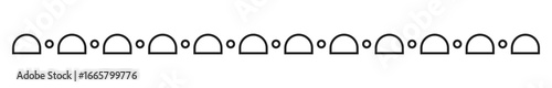 cute divider doodle line clipart illustration