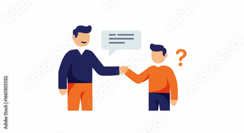 Icon vector illustration mentoring and Training