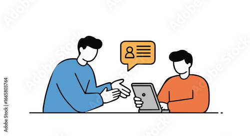 Icon vector illustration mentoring and Training