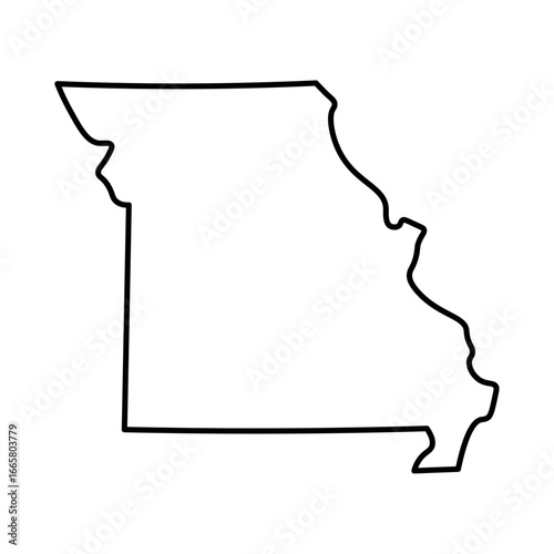 Missouri state map outline