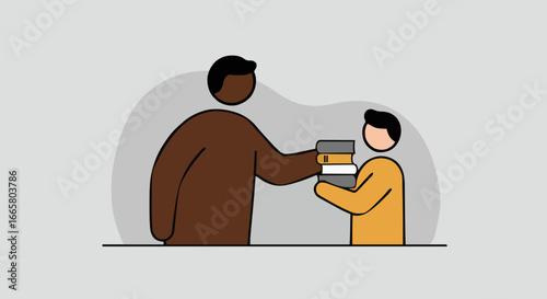Icon vector illustration mentoring and Training
