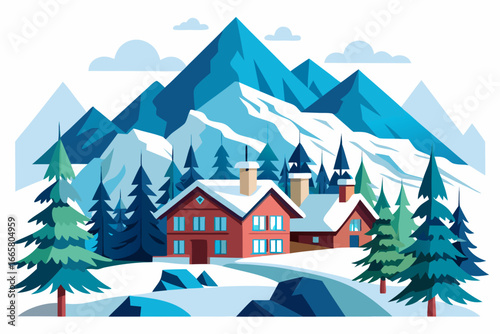 Snowy Mountain Chalet