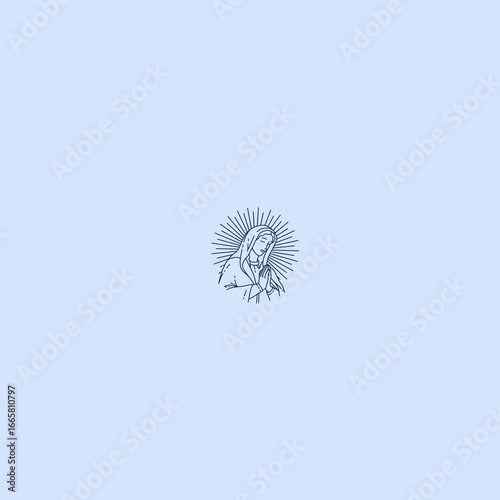 THESE HIGH QUALITY MOTHER MARIA VECTOR FOR USING VARIOUS TYPES OF DESIGN WORKS LIKE T-SHIRT, LOGO, TATTOO AND HOME WALL DESIGN