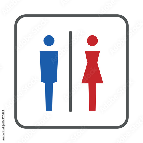 トイレのピクトグラムアイコン