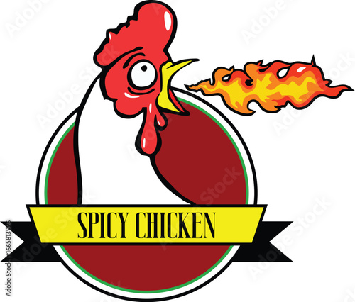 Fiery Spicy Chicken Logo