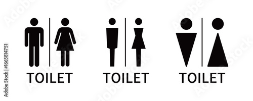 トイレのピクトグラムアイコン