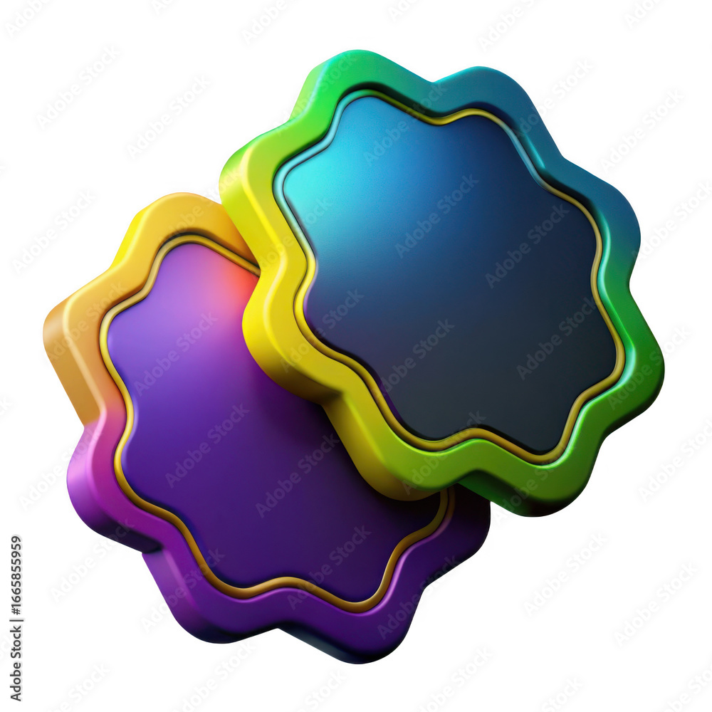 3d abstract geometric shapes with gradient colors isolated on transparent background 3d abstract geometric shapes with gradient colors isolated on transparent background