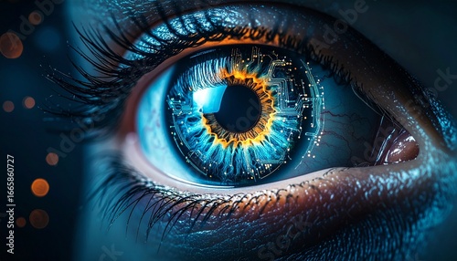 Cybernetic Eye A Glimpse into the Future of Artificial Intelligence and Augmented Vision