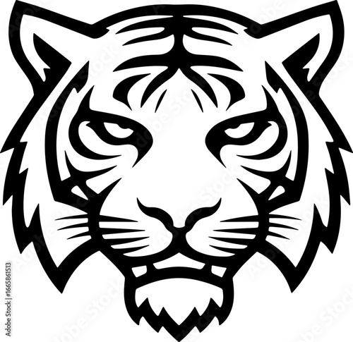tiger head sticker transparent 