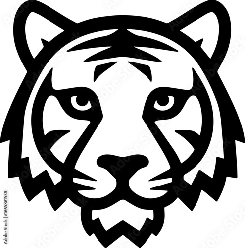 tiger head sticker transparent 