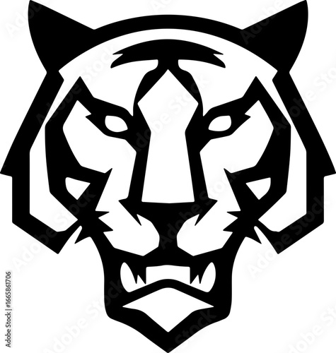 tiger head sticker transparent 