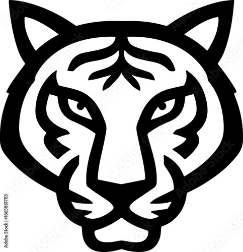 tiger head sticker transparent 