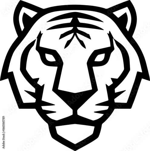 tiger head sticker transparent 