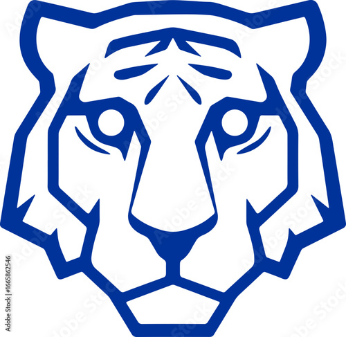 tiger head sticker transparent 