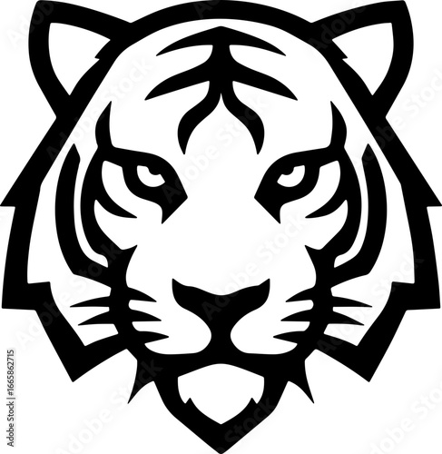 tiger head sticker transparent 