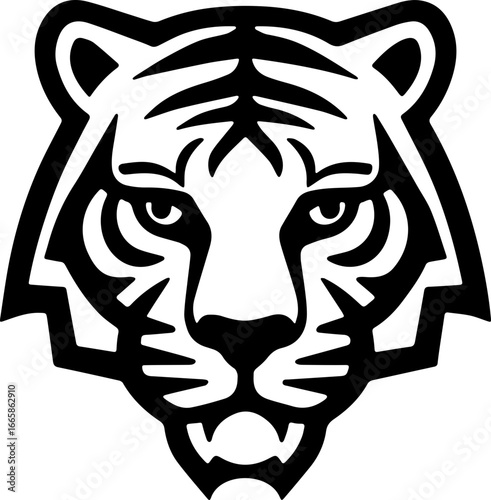tiger head sticker transparent 