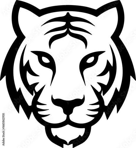 tiger head sticker transparent 