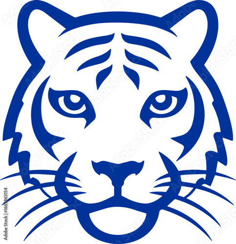 tiger head sticker transparent 