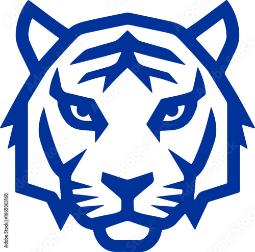 tiger head sticker transparent 
