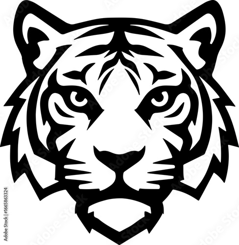 tiger head sticker transparent 