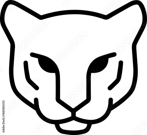 tiger head sticker transparent 