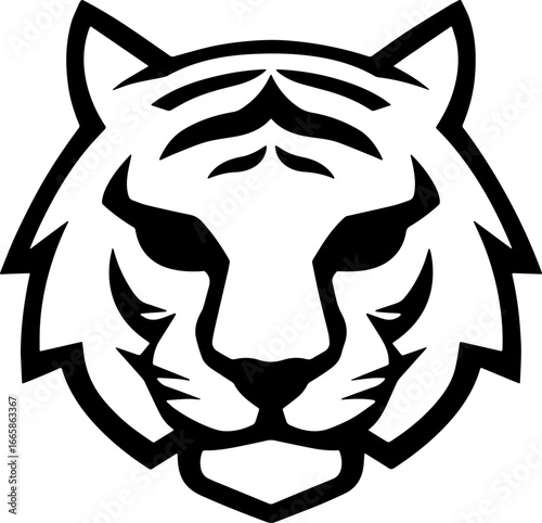 tiger head sticker transparent 