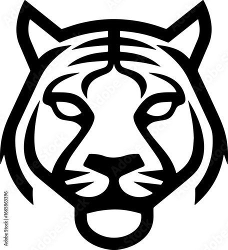 tiger head sticker transparent 