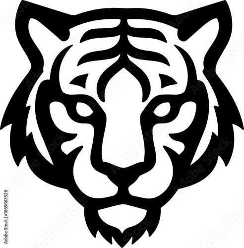 tiger head sticker transparent 