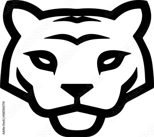 tiger head sticker transparent 