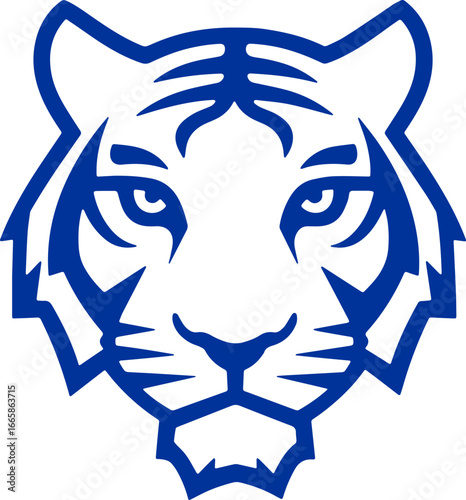 tiger head sticker transparent 