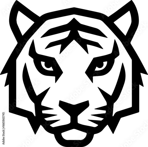 tiger head sticker transparent 
