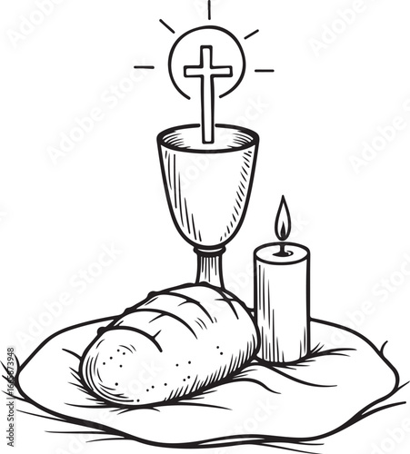 God, Christian, Jesus, rosary, crucifix, cross, prayer,  vector graphics
