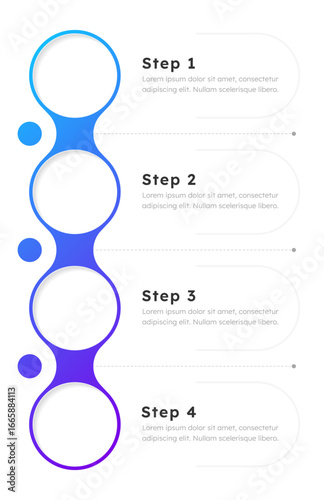 Wallpaper Mural Online commerce infographic template. Internet communication, retail. Data visualization with 4 steps. Empty process vector design. Editable blank options info graphics. Lexend font used Torontodigital.ca