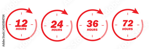 48, deo, logo, week, hour, 12, 24, 72, symbol, arrow, sign, discount, offer, number, shipping, deodorant, day, remain, work, hrs, clock, effect, circle, template, deal, shop, icon, isolated, supermark