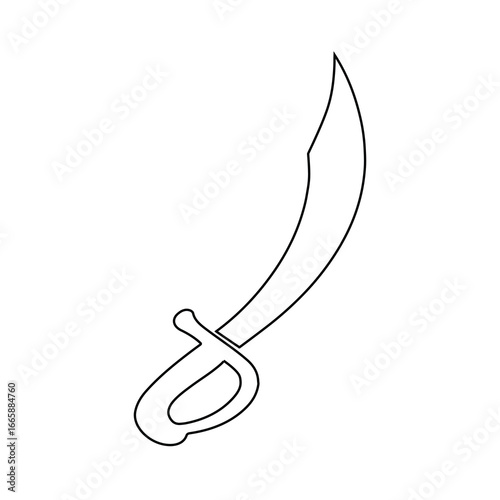 Fishing hook and rod vector illustration on white background